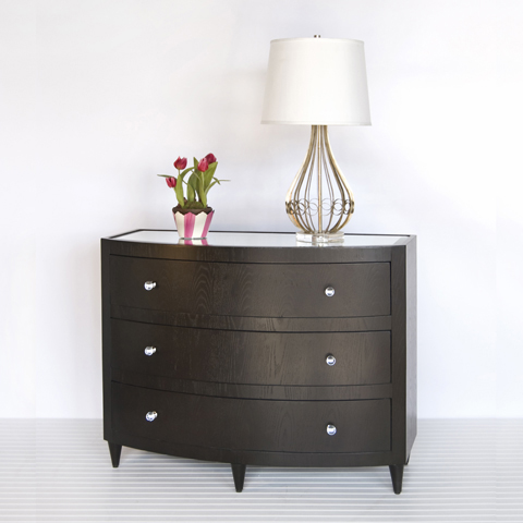 Natalie Lio Bow Front Dresser Dark Chocolate